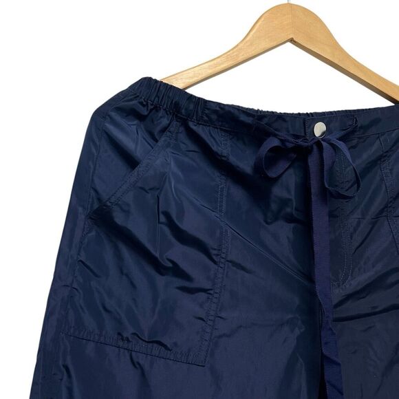 STAUD Navy Blue Camila Trousers Lounge Pants Cargo Wide Leg Loose Pockets US 2 - Picture 8 of 13